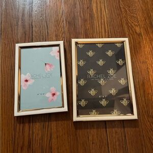 New Rachel Zoe White and Gold Frame Duo